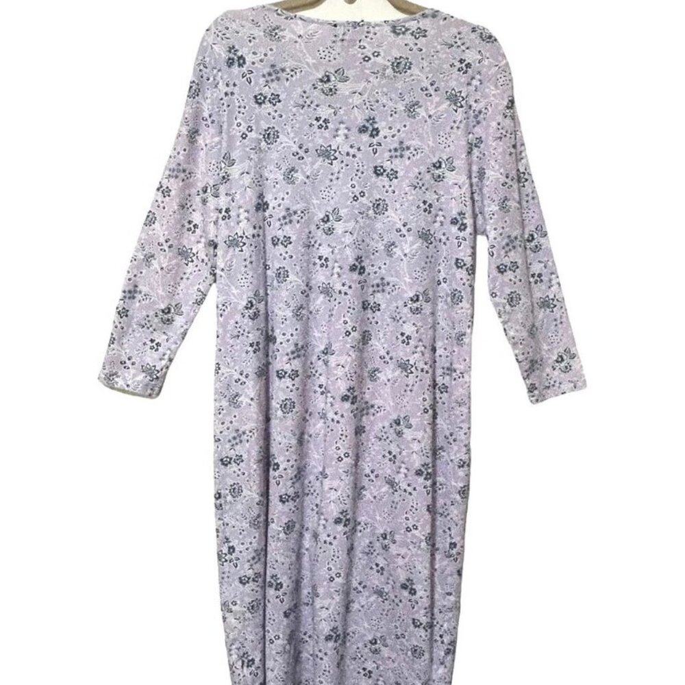 Lands End Women's Long Sleeve, Mid-Calf Nightgown , NWT - Picture 3 of 7
